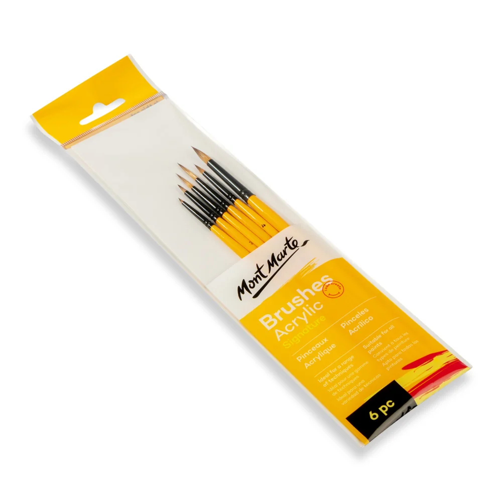 Acrylic Brushes Signature 6pc - Image 2