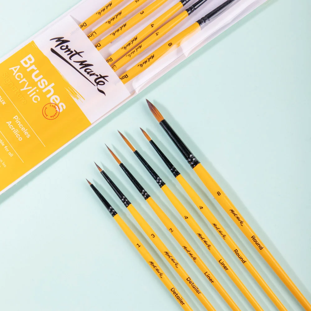 Acrylic Brushes Signature 6pc - Image 3