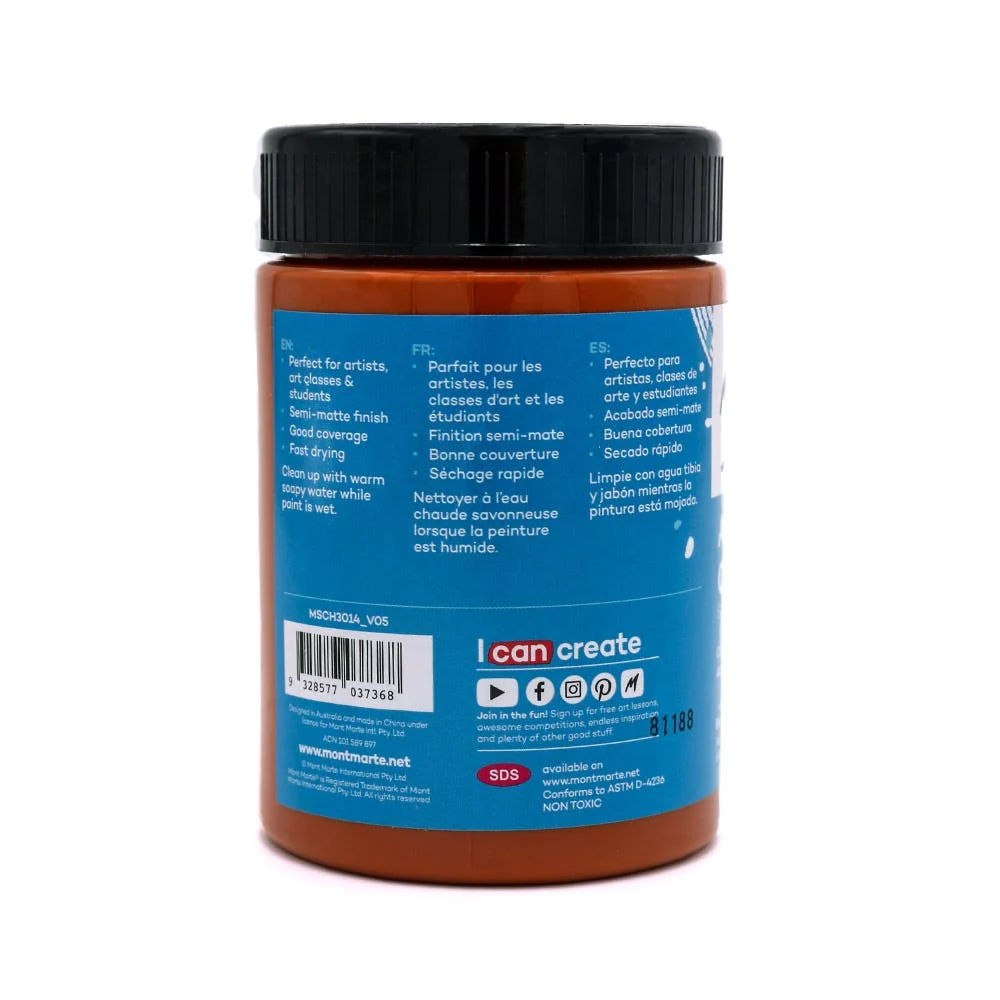 Acrylic Colour Paint Signature 300ml (10.1 US fl.oz) - Burnt Sienna - Image 2