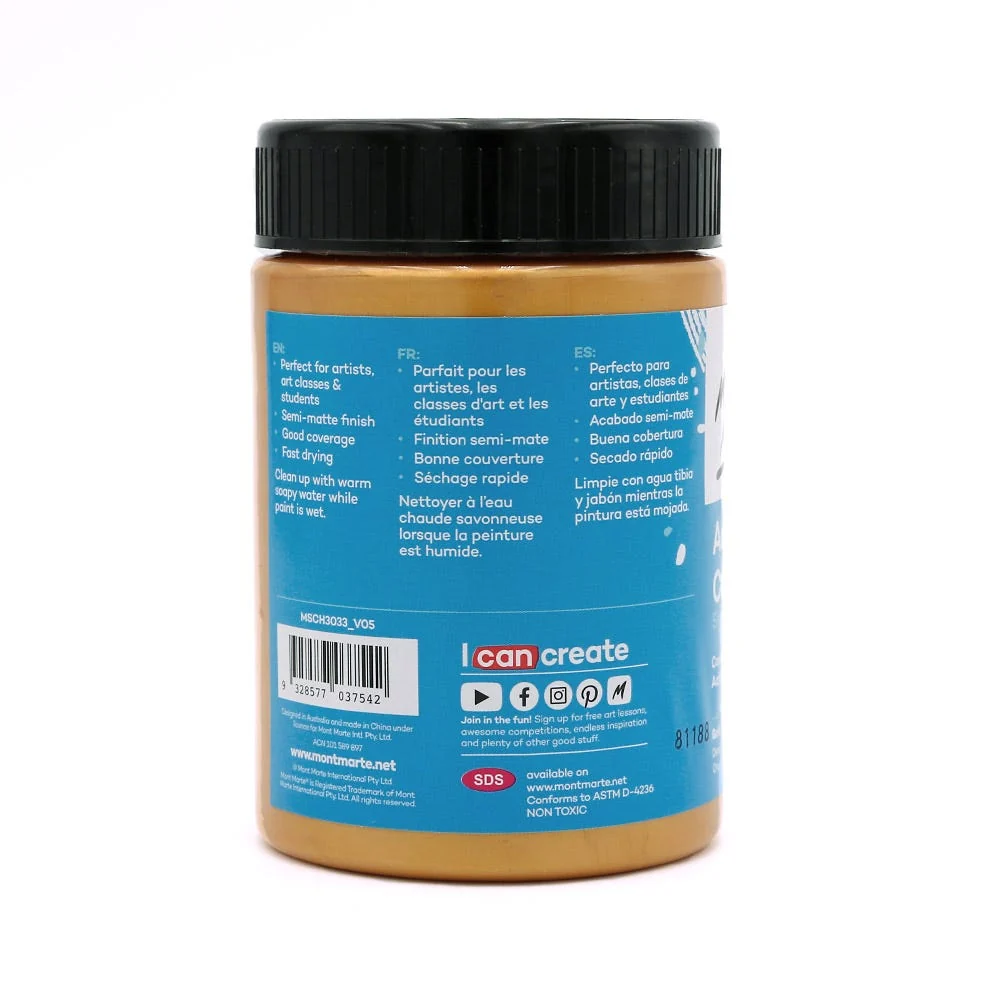 Acrylic Colour Paint Signature 300ml (10.1 US fl.oz) - Gold - Image 2