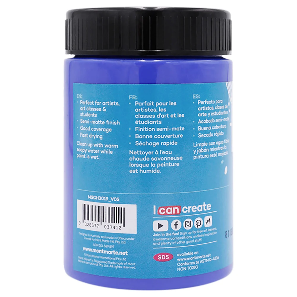 Acrylic Colour Paint Signature 300ml (10.1 US fl.oz) - Ultramarine Blue - Image 2