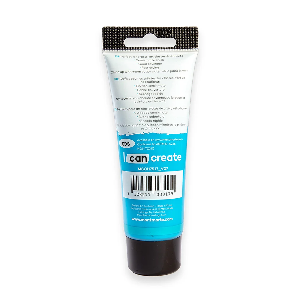 Acrylic Colour Paint Signature 75ml (2.5 US fl.oz) Tube - Cerulean Blue - Image 4