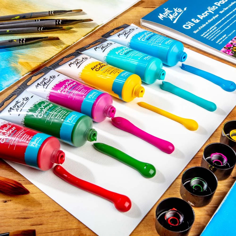 Acrylic Colour Paint Signature 75ml (2.5 US fl.oz) Tube - Cerulean Blue - Image 6