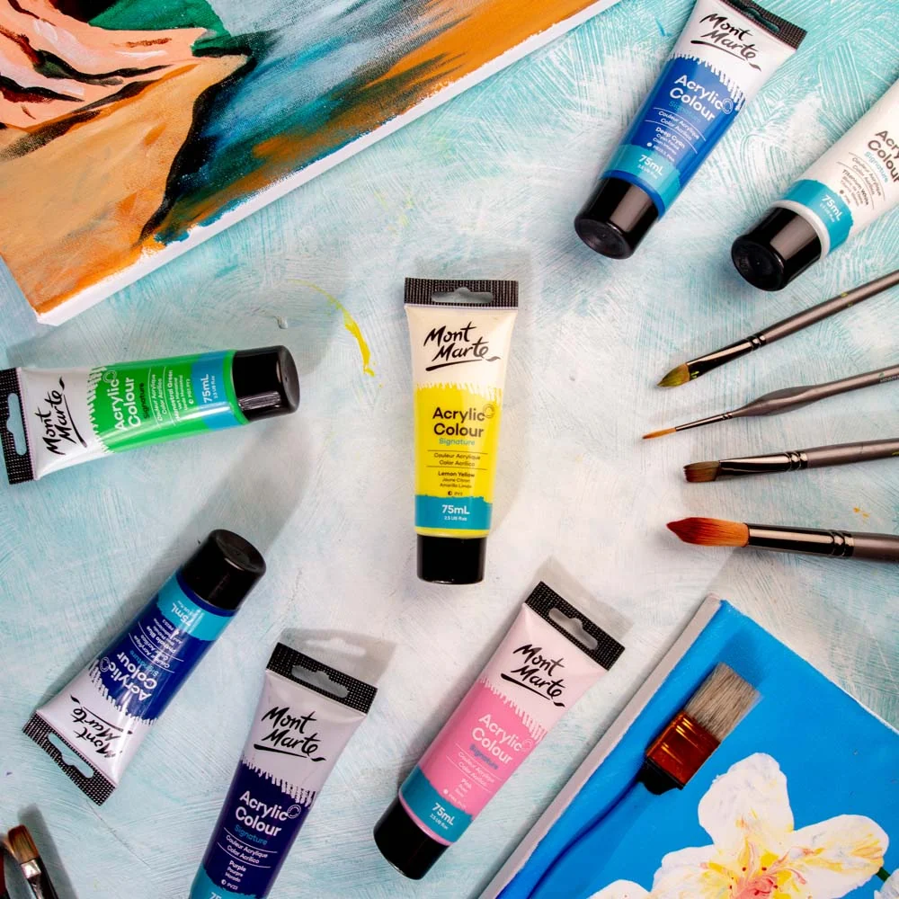 Acrylic Colour Paint Signature 75ml (2.5 US fl.oz) Tube - Lemon Yellow - Image 7