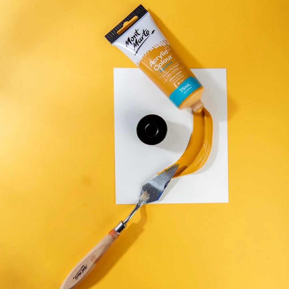 Acrylic Colour Paint Signature 75ml (2.5 US fl.oz) Tube - Yellow Ochre - Image 2