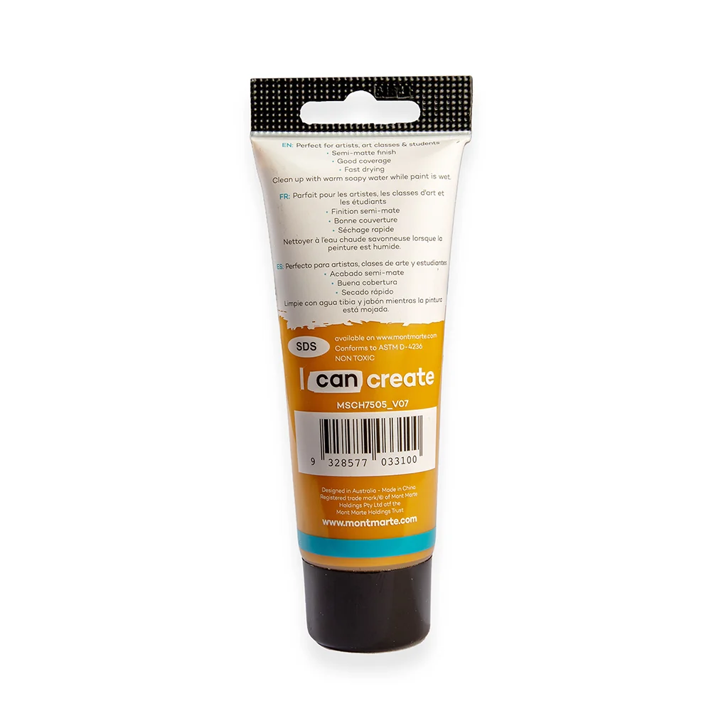 Acrylic Colour Paint Signature 75ml (2.5 US fl.oz) Tube - Yellow Ochre - Image 4