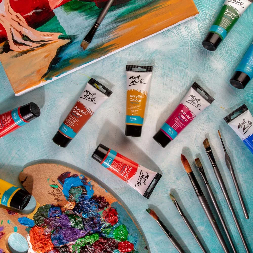Acrylic Colour Paint Signature 75ml (2.5 US fl.oz) Tube - Yellow Ochre - Image 9