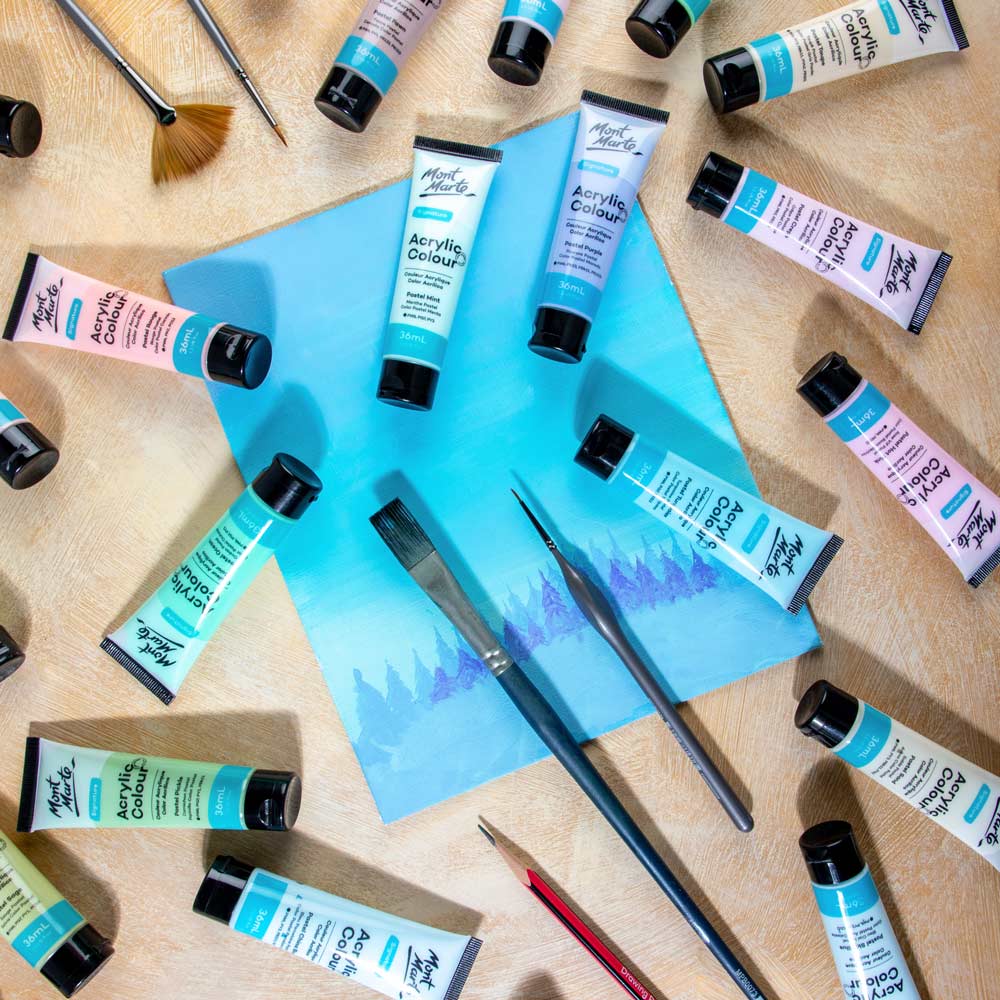 Acrylic Colour Pastel Paint Set Signature 18pc x 36ml (1.2 US fl.oz) - Image 9