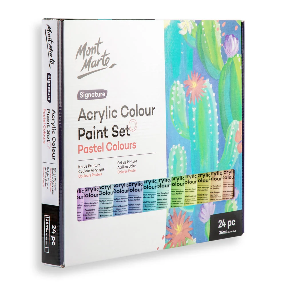 Acrylic Colour Pastel Paint Set Signature 24pc x 36ml (1.2 US fl.oz) - Image 4