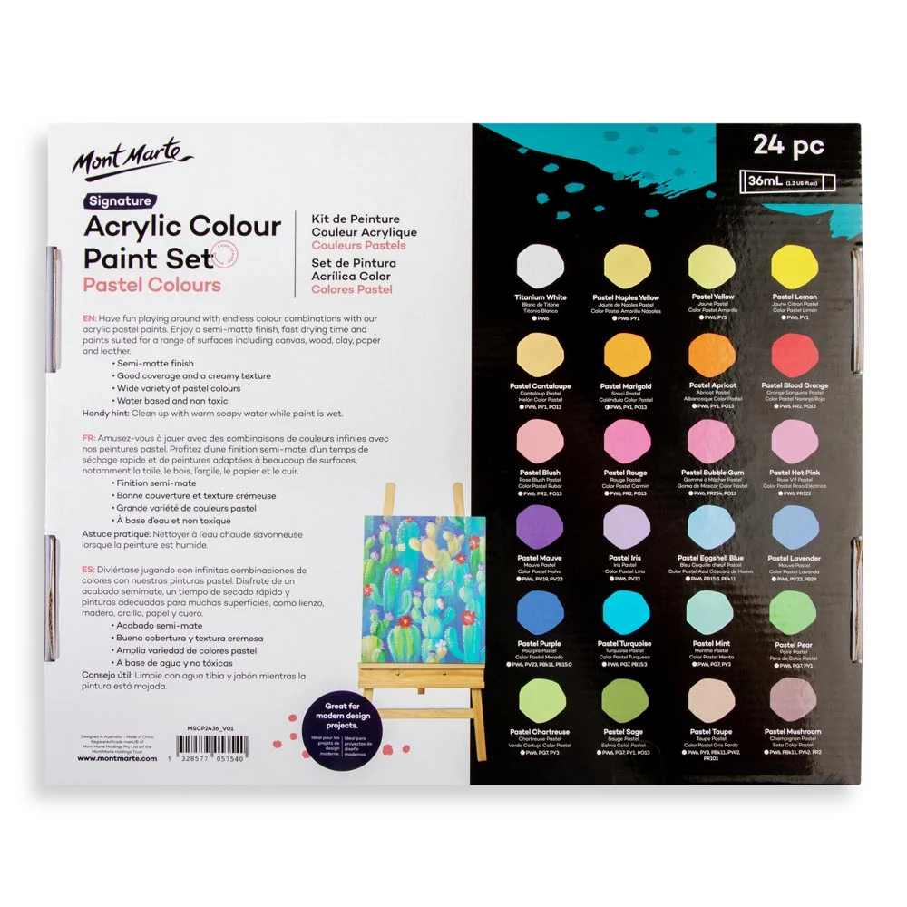Acrylic Colour Pastel Paint Set Signature 24pc x 36ml (1.2 US fl.oz) - Image 5
