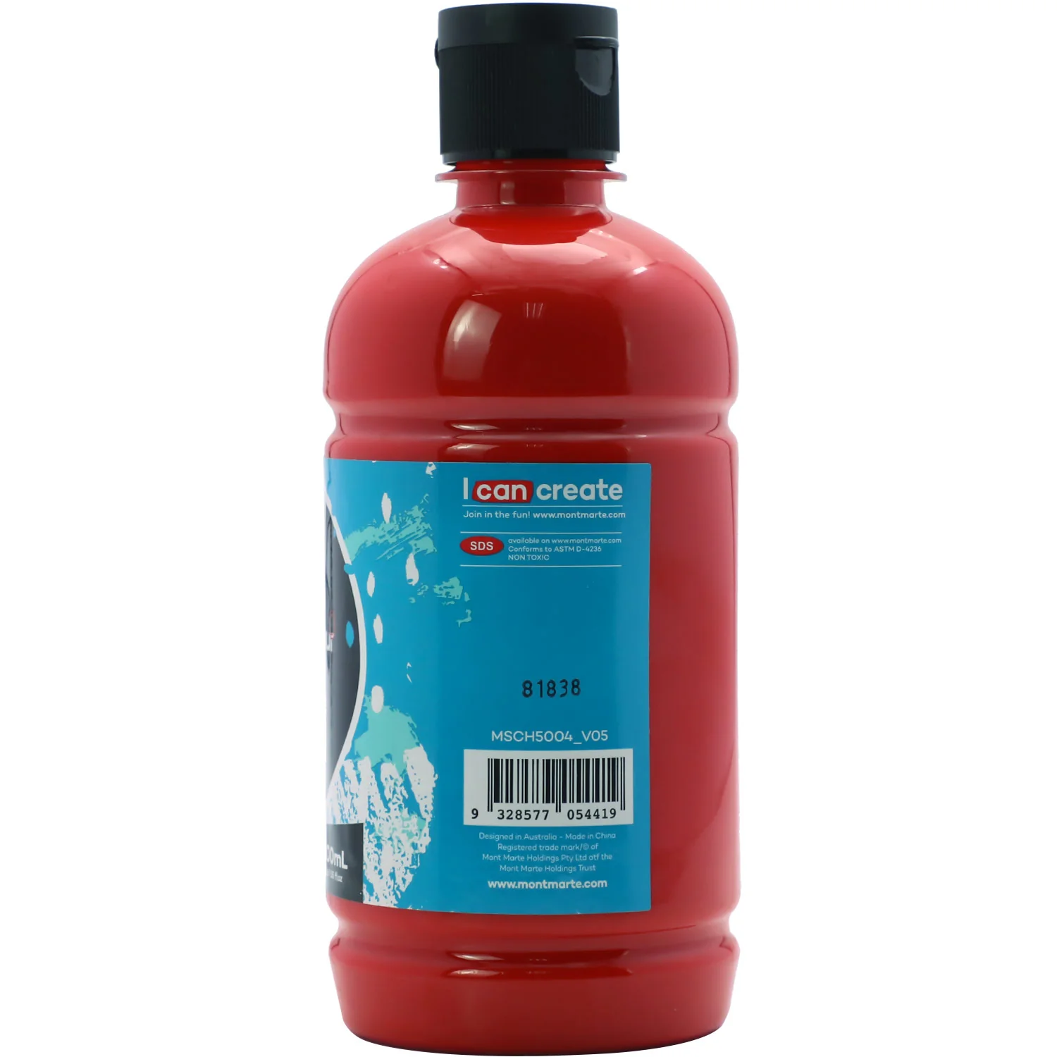 Acrylic Colour Signature 500ml (16.9 US fl.oz) - Brilliant Red - Image 2