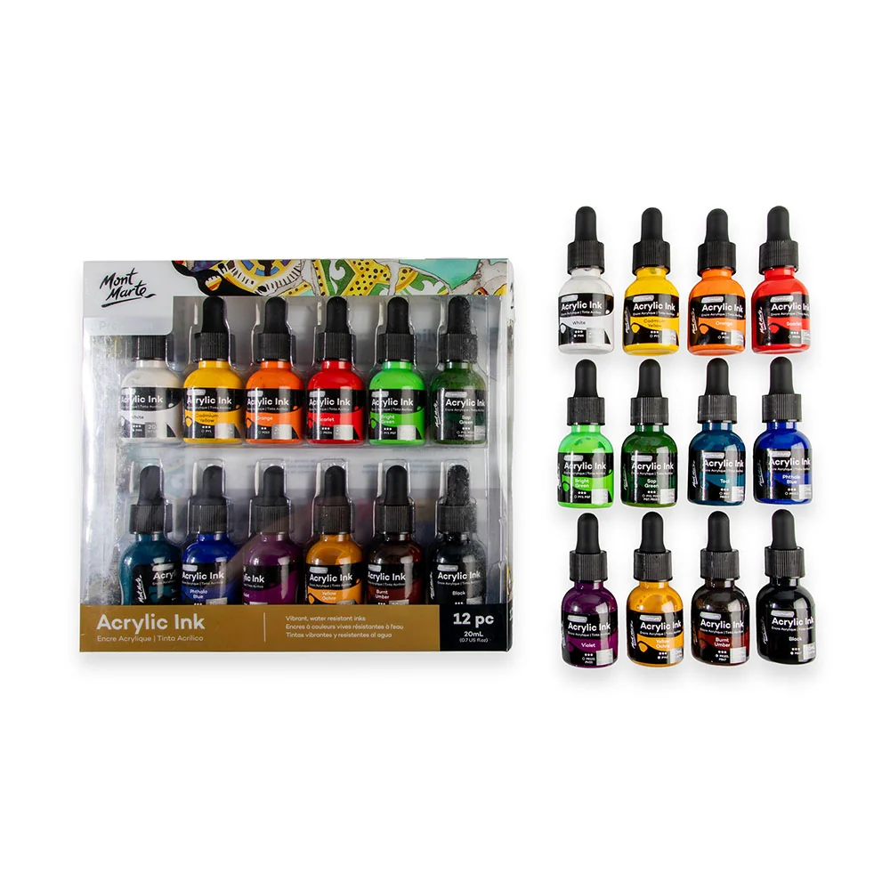 Acrylic Ink Premium 12pc x 20ml (0.7 US fl.oz) - Image 6