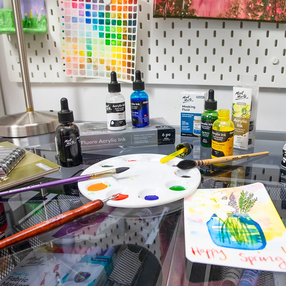 Acrylic Ink Premium 50mL (1.69 US fl.oz) – Cadmium Yellow - Image 10