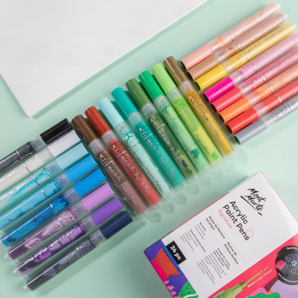 Acrylic Paint Pens Broad Tip Signature 24pc - Image 2