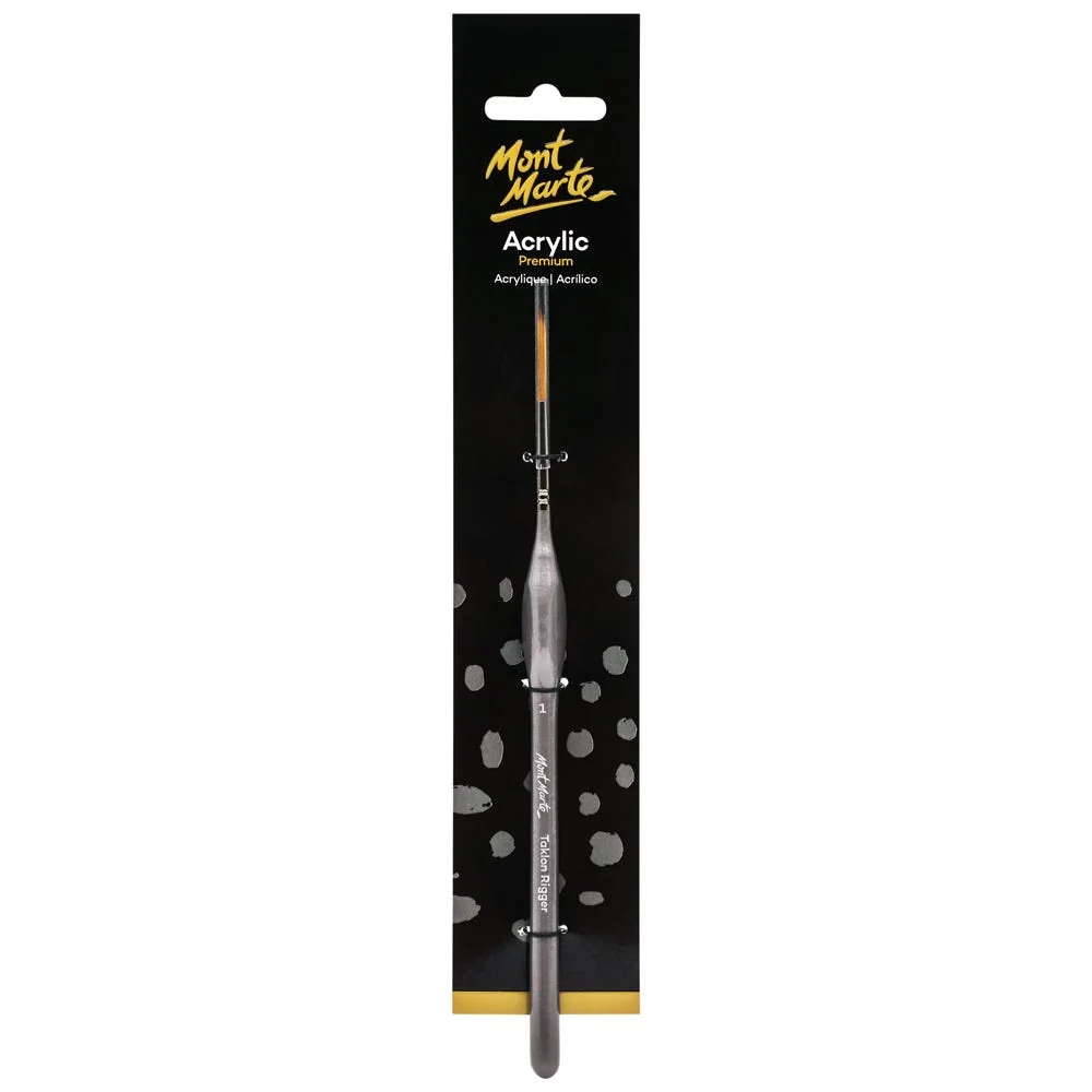 Artist Acrylic Brush Premium Taklon Rigger 1