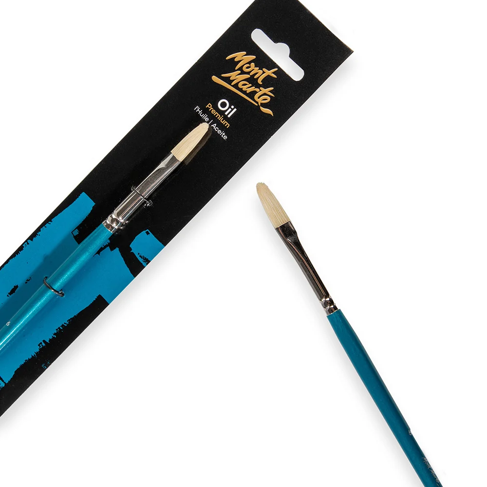 Artist Oil Brush Premium Chungking Filbert 6 - Image 2
