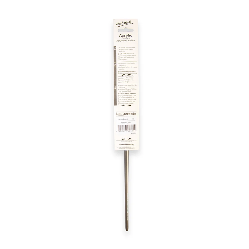 Artist Brush Premium Taklon Round 16 - Image 4