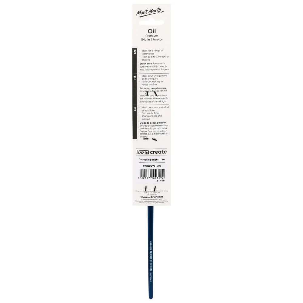 Artist Oil Brush Premium Chungking Bright 10 - Image 2