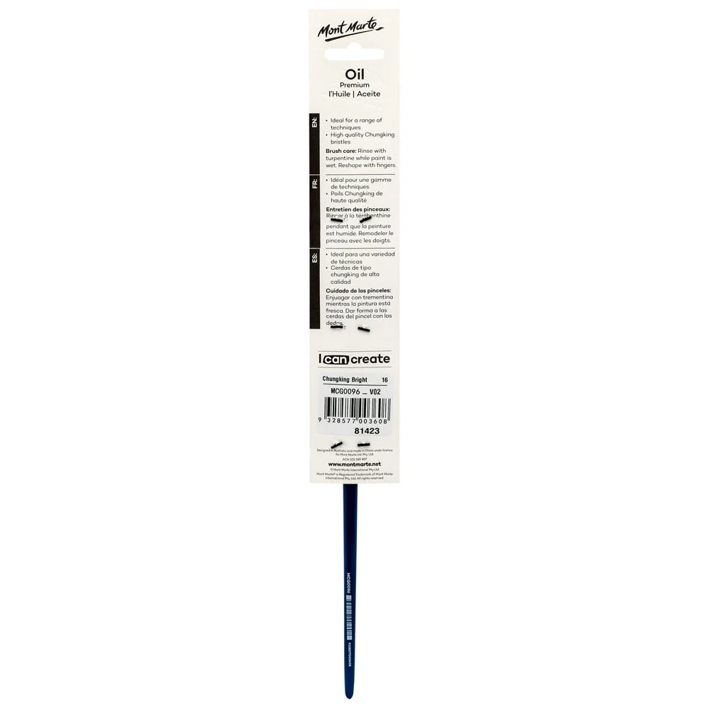 Artist Oil Brush Premium Chungking Bright 16 - Image 2