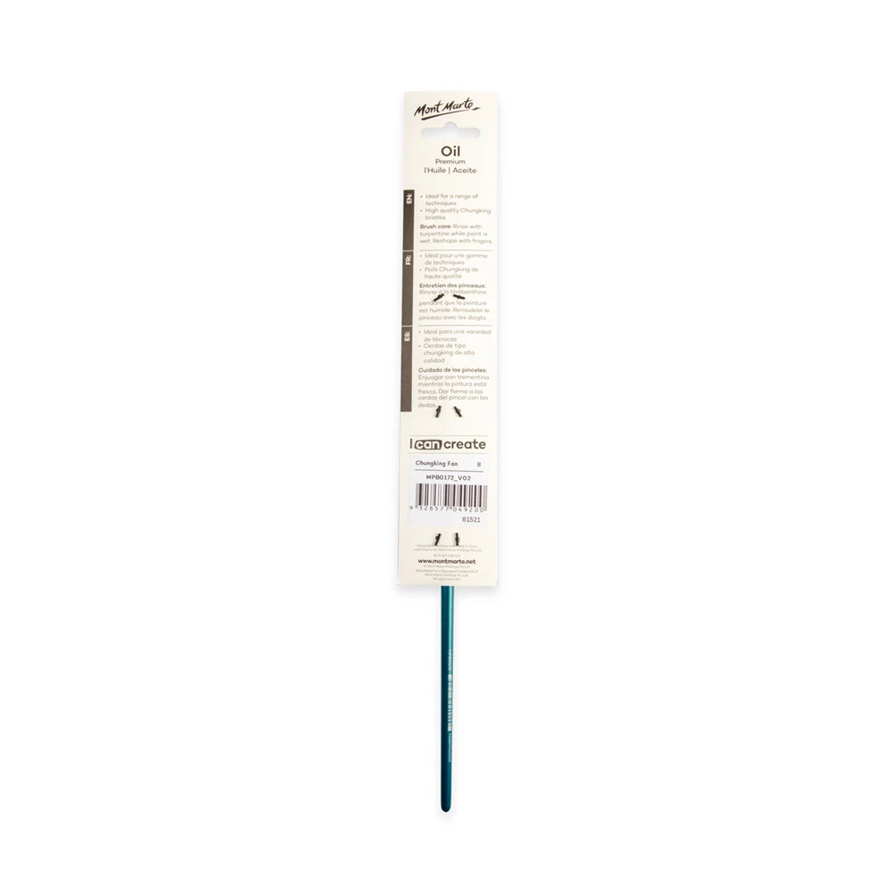 Artist Oil Brush Premium Chungking Fan 8 - Image 4