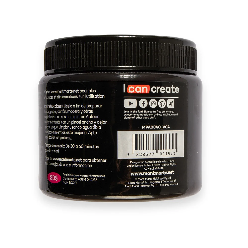 Black Gesso 500ml (16.9 US fl.oz) - Image 4