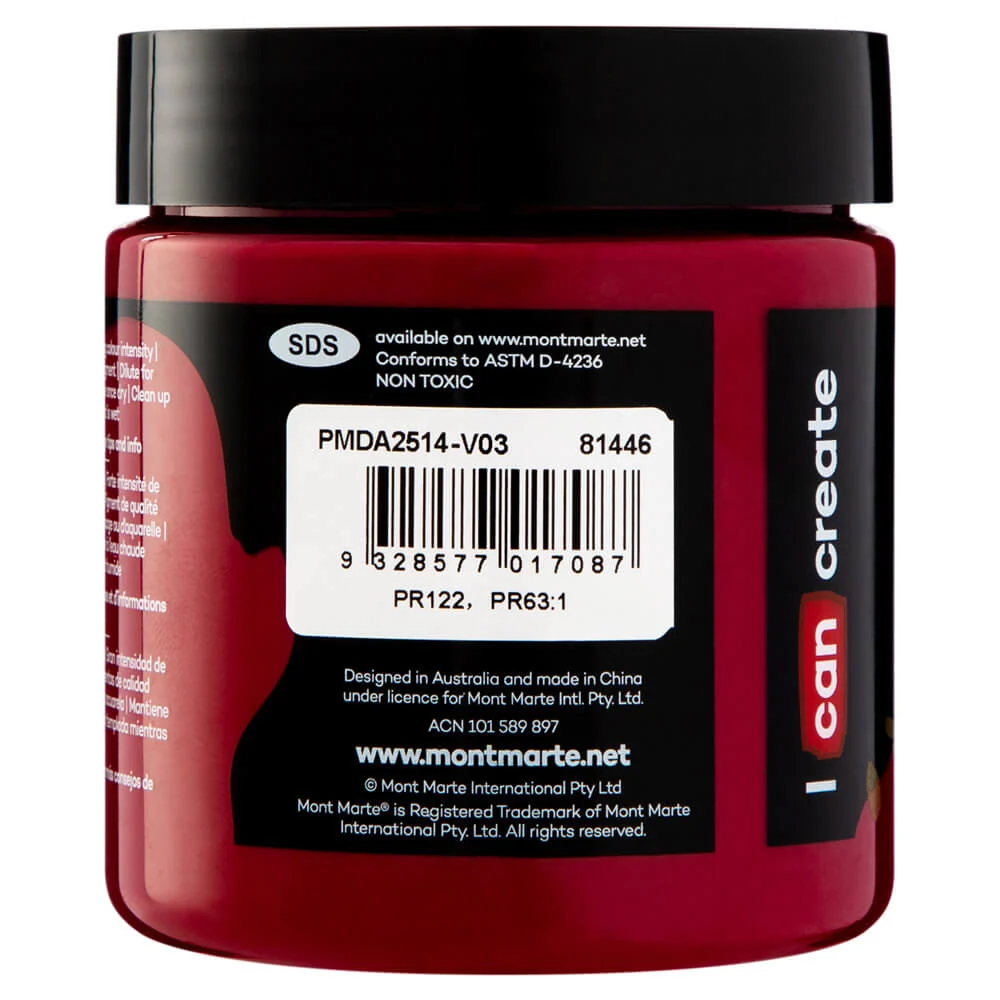 Dimension Acrylic Premium 250ml (8.5 US fl.oz) - Rose Madder - Image 2
