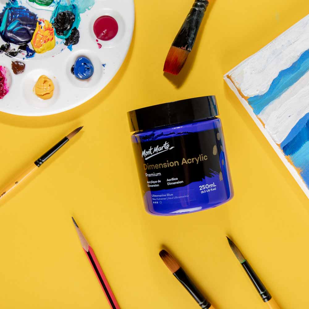 Dimension Acrylic Premium 250ml (8.5 US fl.oz) - Ultramarine Blue - Image 8