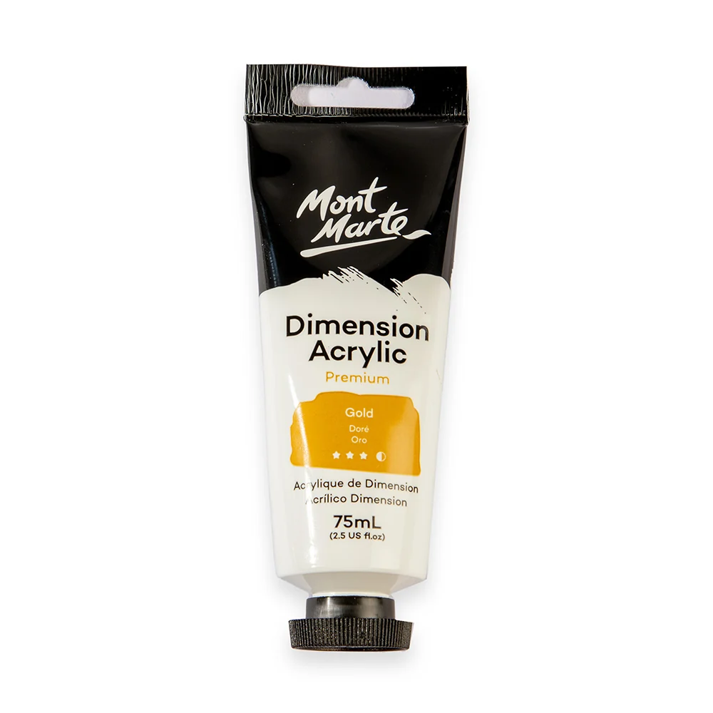 Dimension Acrylic Premium 75ml (2.5 US fl.oz) Tube - Gold