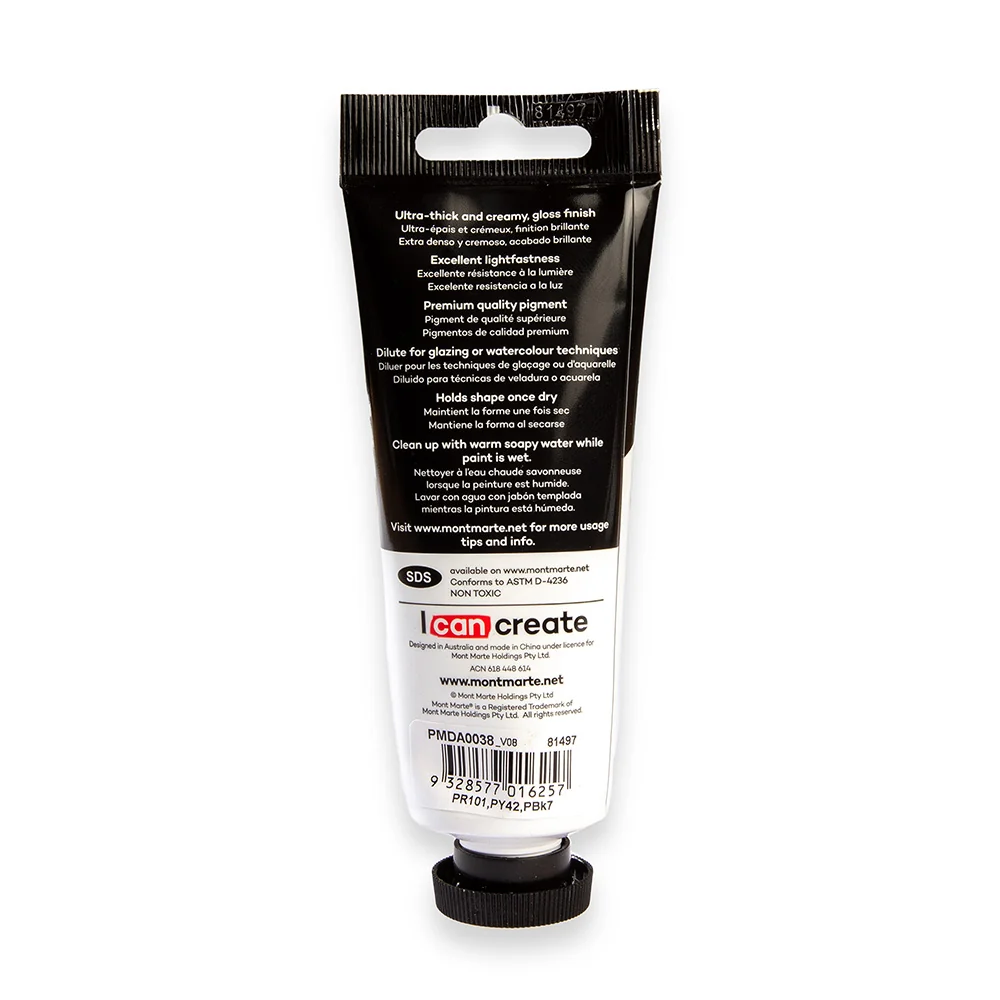 Dimension Acrylic Premium 75ml (2.5 US fl.oz) Tube - Van Dyke Brown - Image 4