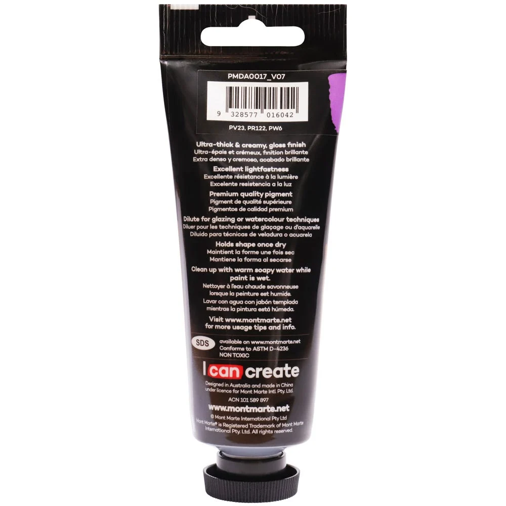Dimension Acrylic Premium 75ml (2.5 US fl.oz) Tube - Violet - Image 3
