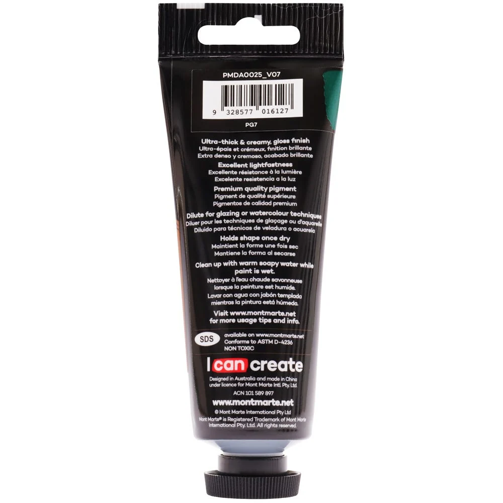Dimension Acrylic Premium 75ml (2.5 US fl.oz) Tube - Viridian - Image 3