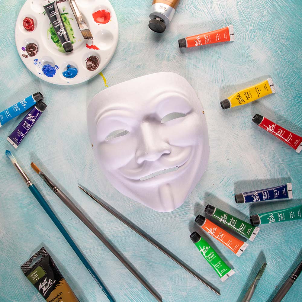 DIY Party Masks Discovery 4pc - Mime - Image 7
