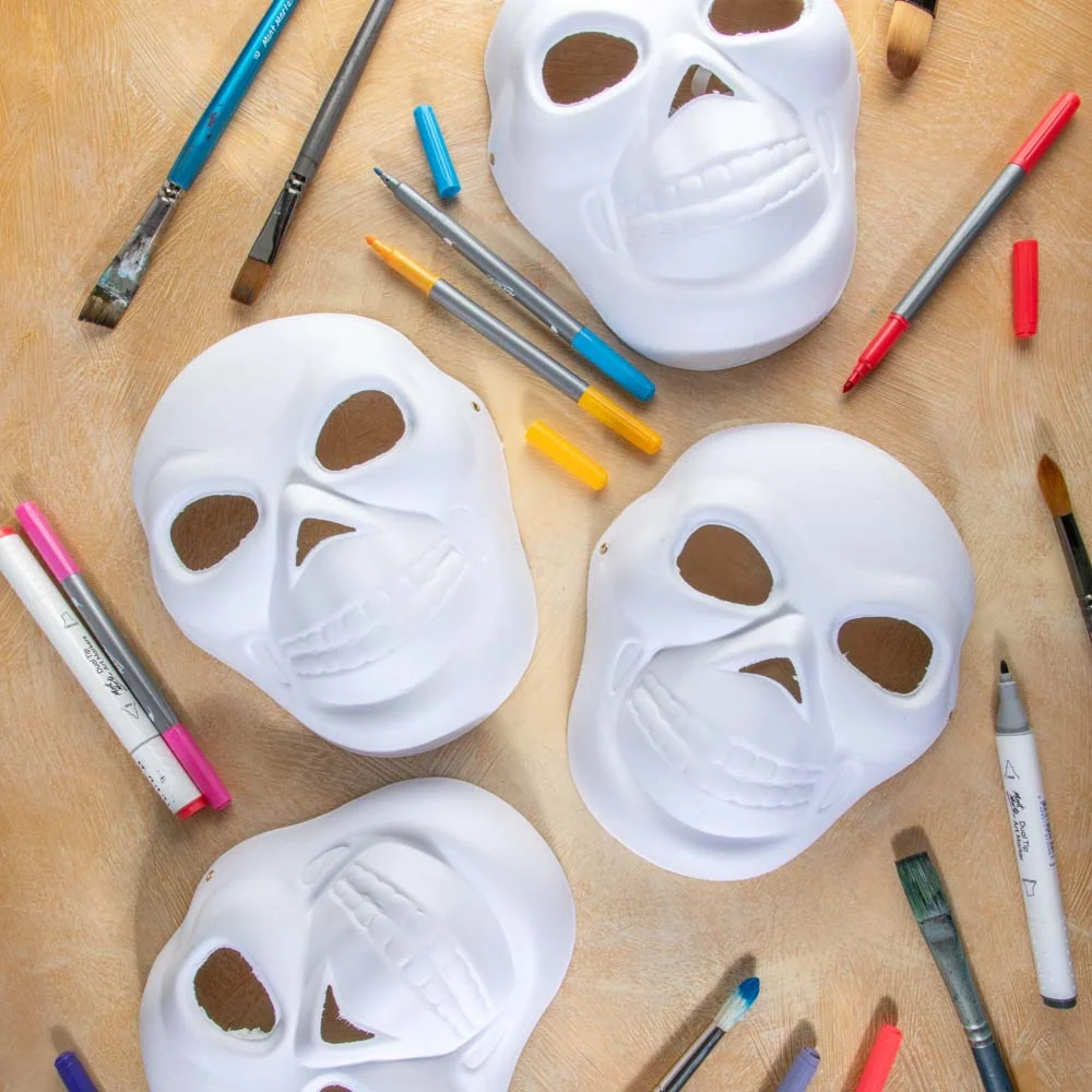 DIY Party Masks Discovery 4pc - Skull - Image 8