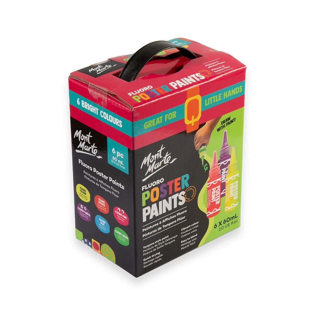 Fluoro Poster Paints 6pc x 60ml (2 US fl.oz) - Image 3