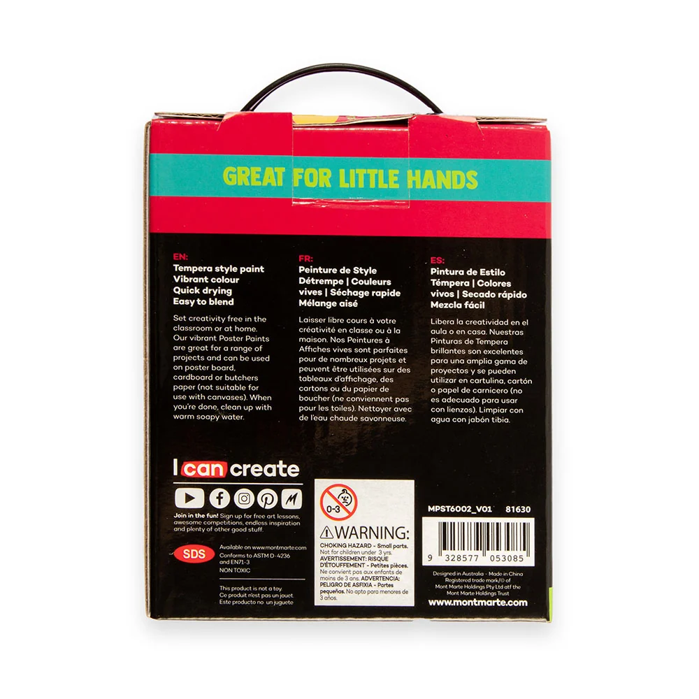 Fluoro Poster Paints 6pc x 60ml (2 US fl.oz) - Image 4