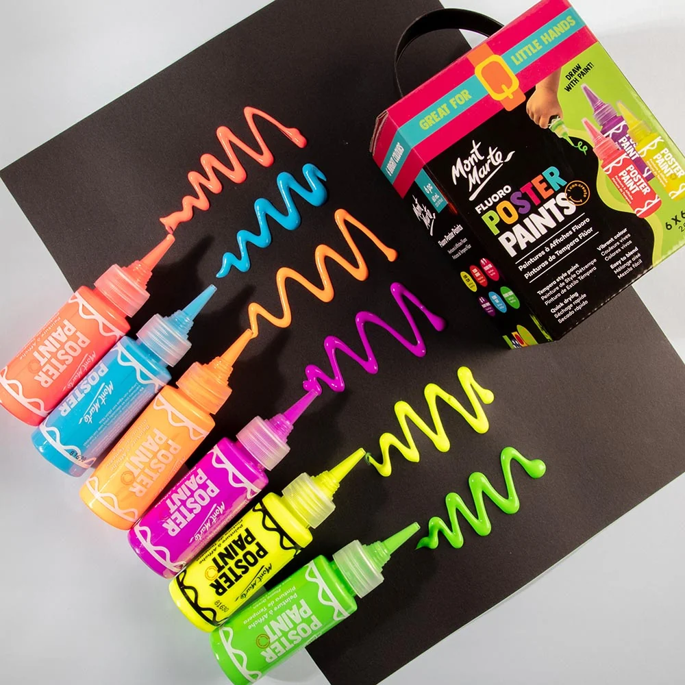 Fluoro Poster Paints 6pc x 60ml (2 US fl.oz) - Image 8