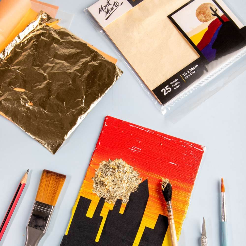Imitation Gold Leaf Signature 14cm x 14cm (5.5in) 25 Sheets - Image 10