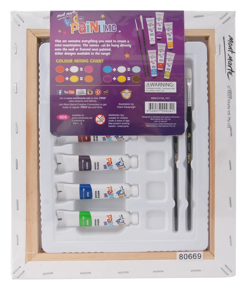 Kids Paint Me Canvas Set 10pc - Image 6