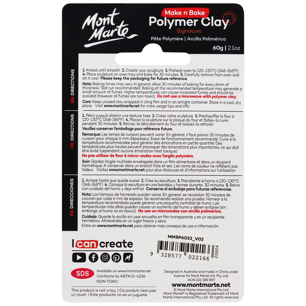 Make n Bake Polymer Clay Signature 60g (2.1oz) - Basic Green - Image 2