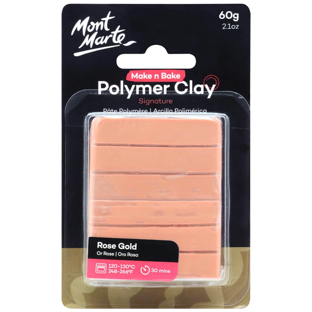 Make n Bake Polymer Clay Signature 60g (2.1oz) - Rose Gold