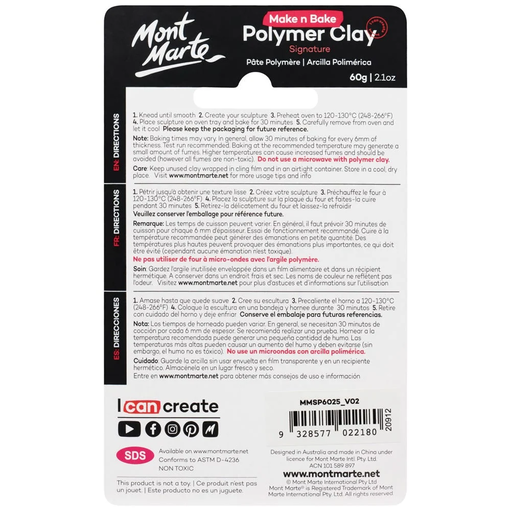 Make n Bake Polymer Clay Signature 60g (2.1oz) - Teal - Image 2