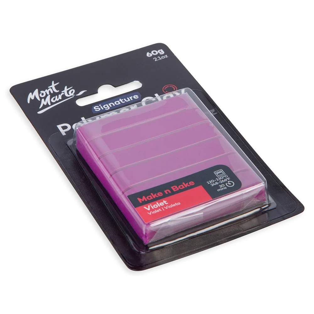Make n Bake Polymer Clay Signature 60g (2.1oz) - Violet - Image 2