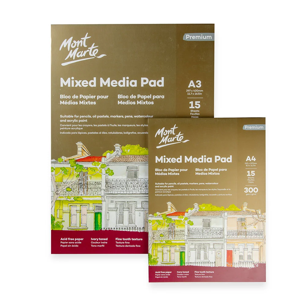 Mixed Media Pad Premium 300gsm A3 15 Sheets - Image 5