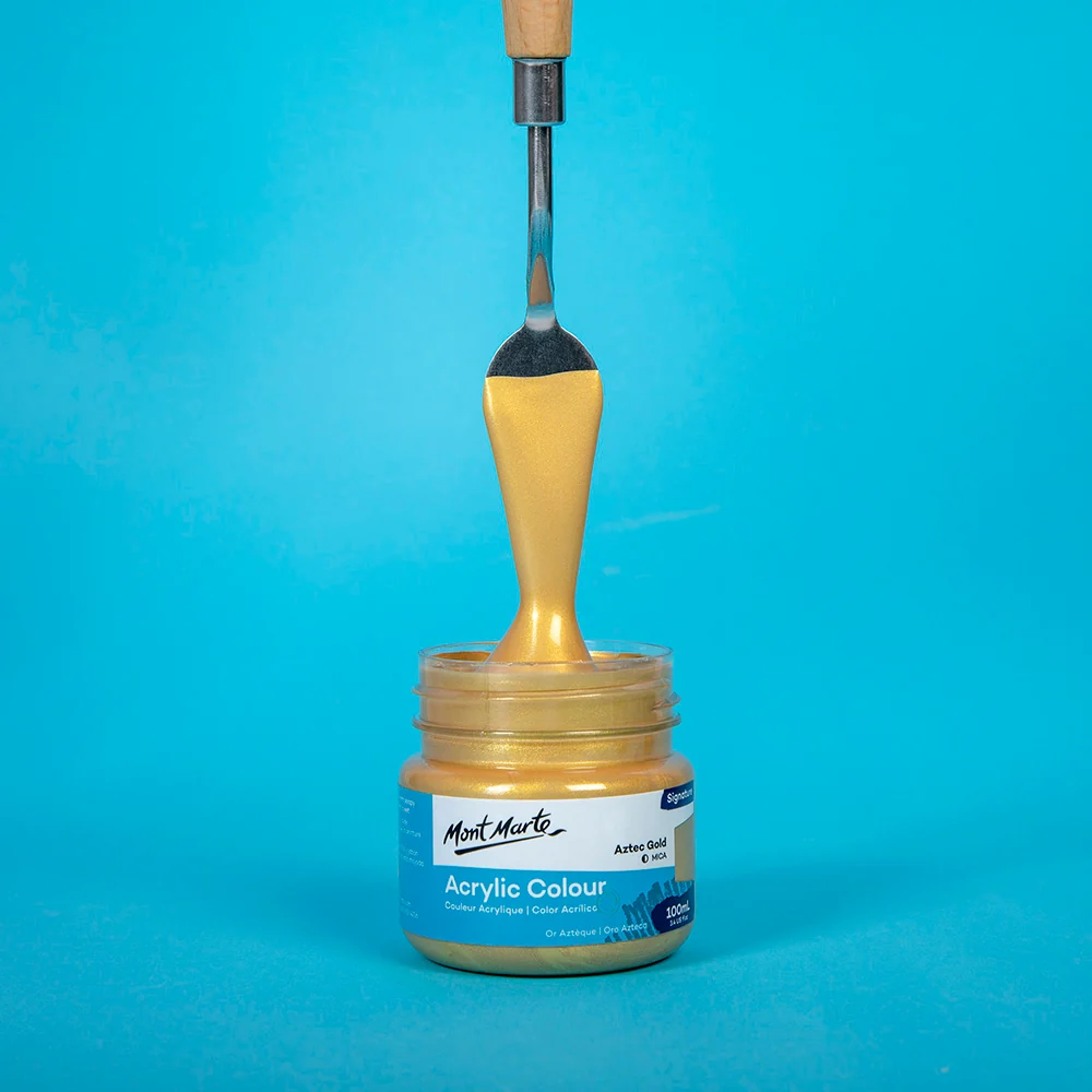 Acrylic Colour Paint Signature 100ml (3.4 US fl.oz) - Aztec Gold - Image 2