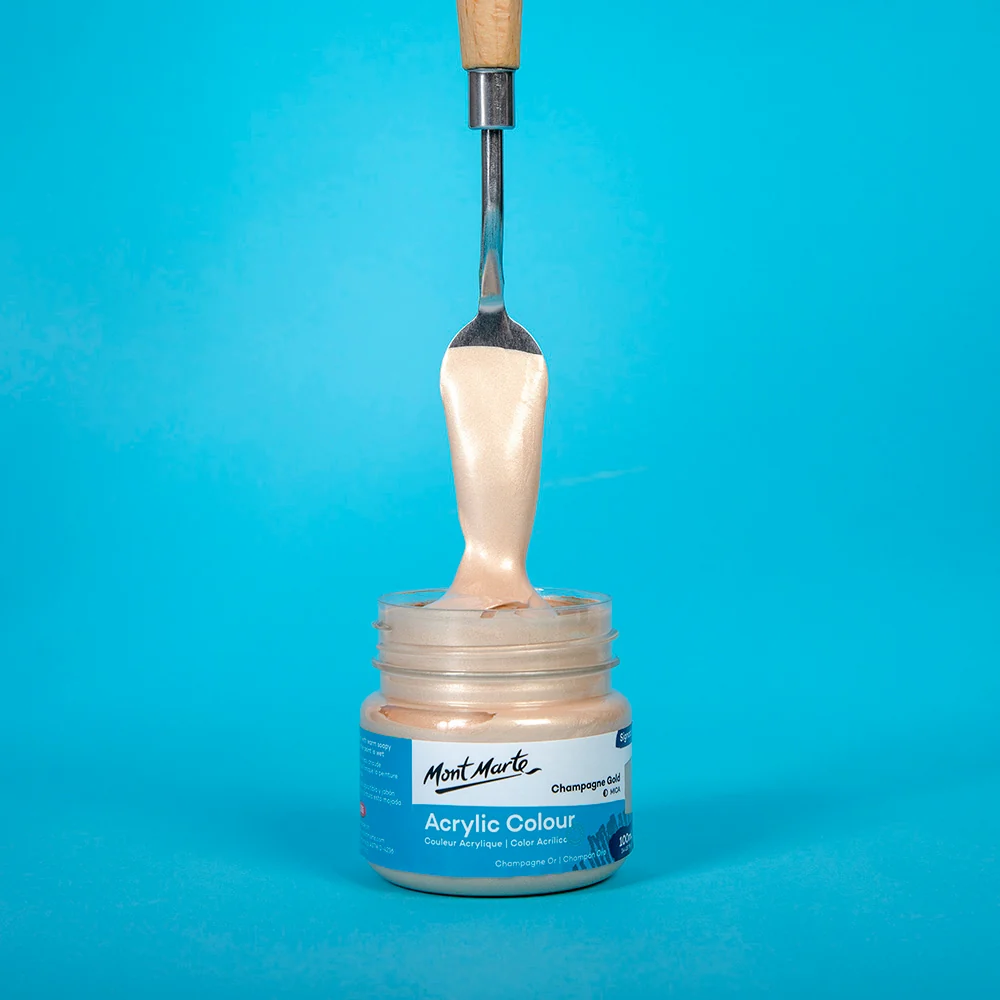 Acrylic Colour Paint Signature 100ml (3.4 US fl.oz) - Champagne Gold - Image 2