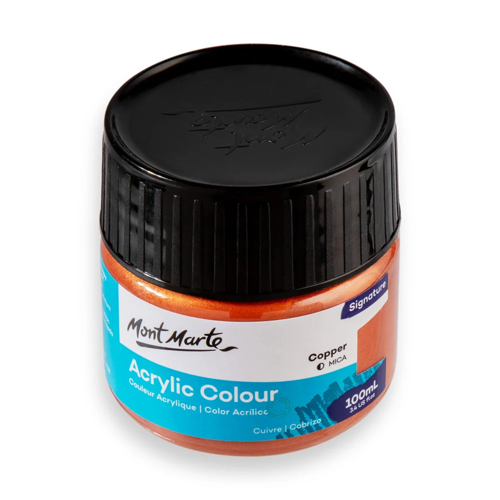 Acrylic Colour Paint Signature 100ml (3.4 US fl.oz) - Copper - Image 3
