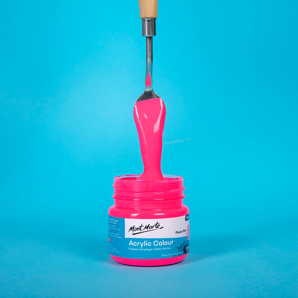 Acrylic Colour Paint Signature 100ml (3.4 US fl.oz) - Fluoro Pink - Image 2