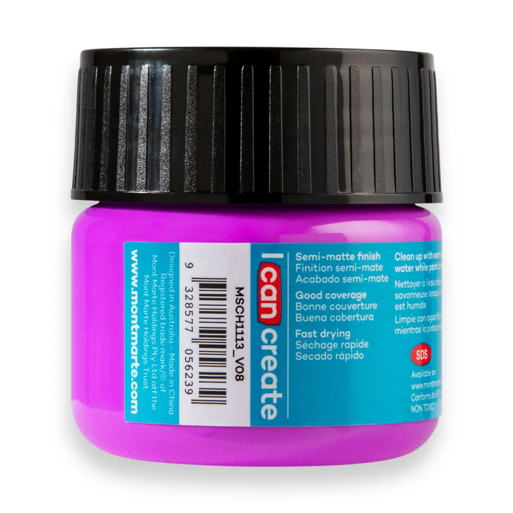 Acrylic Colour Paint Signature 100ml (3.4 US fl.oz) - Fluoro Purple - Image 4