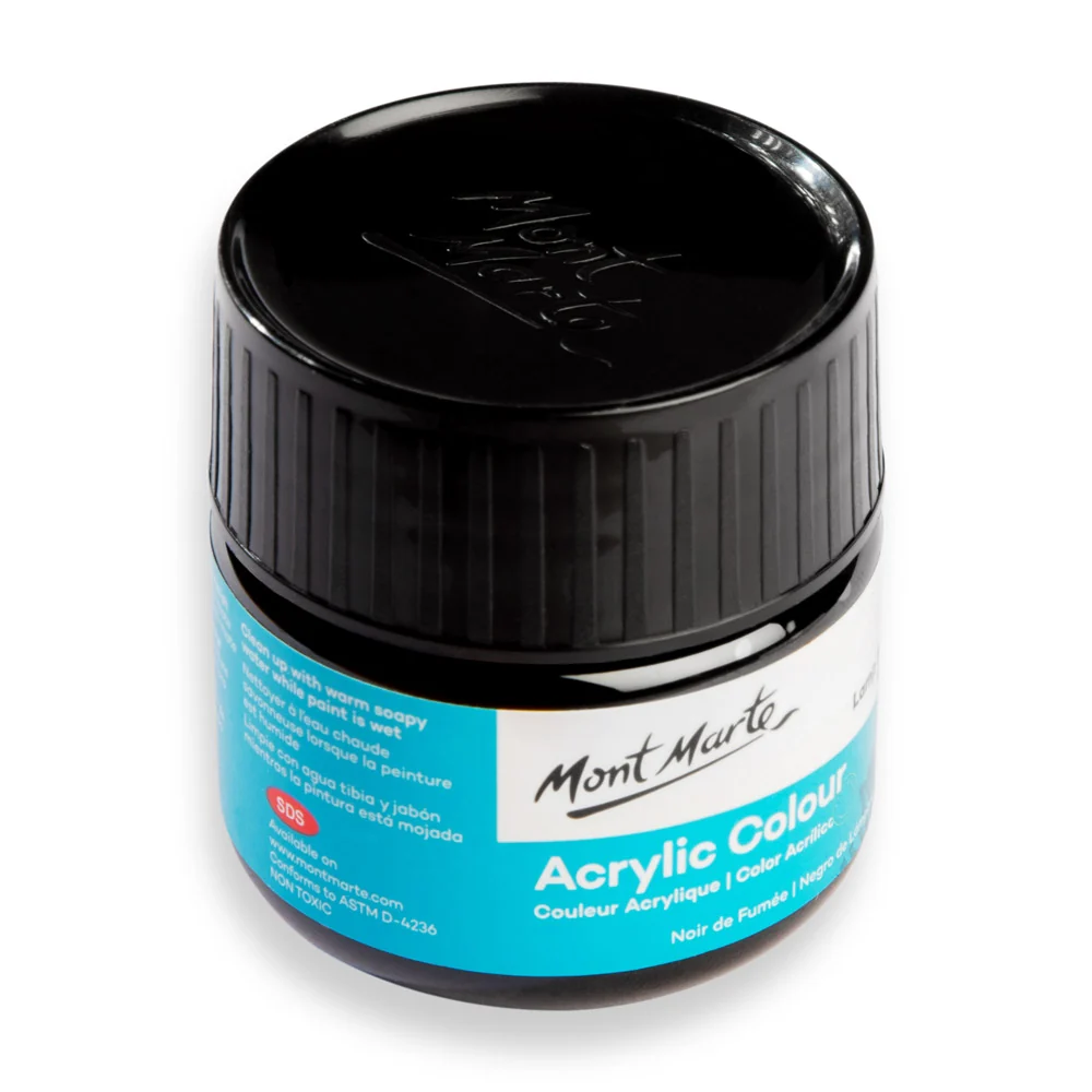 Acrylic Colour Paint Signature 100ml (3.4 US fl.oz) - Lamp Black - Image 3