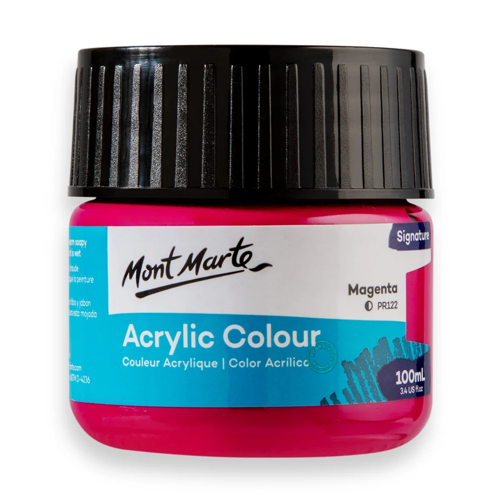 Acrylic Colour Paint Signature 100ml (3.4 US fl.oz) - Magenta